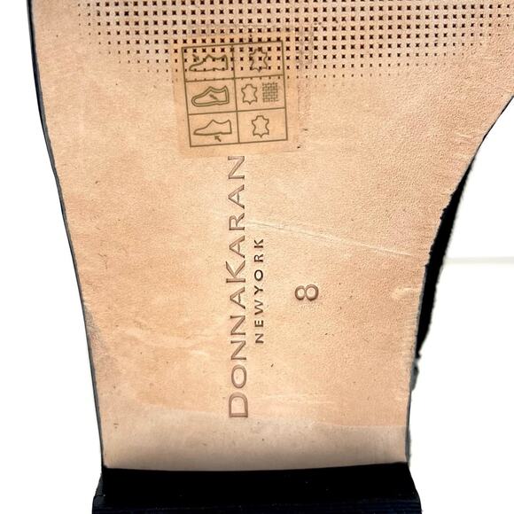 Donna Karan Lyra Black Over-The-Knee/Thigh High Boots Size 8 Goat Leather New - Picture 14 of 16